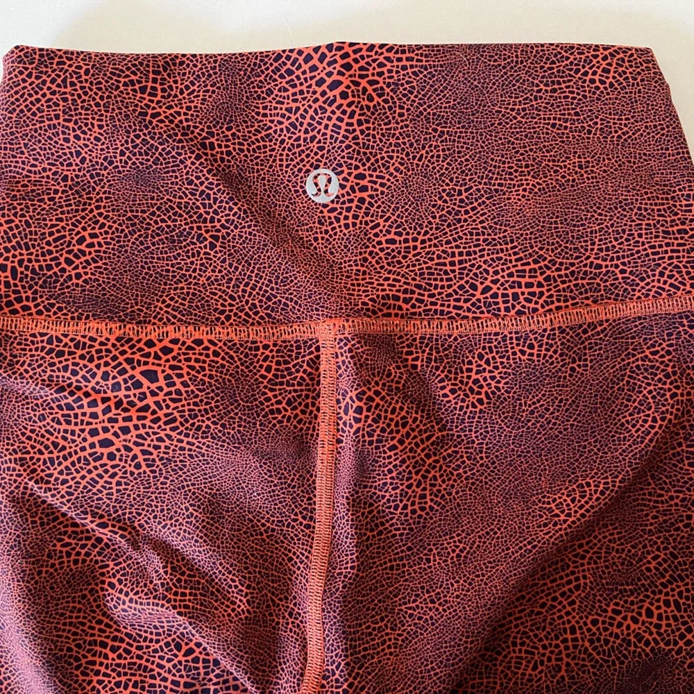 Lululemon Wunder Train 25” Leggings Orange Crackle - Picture 3 of 3